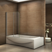 Aica 900x1400x6 mm pare-baignoire à 2 volets , pare baignoire pivotant, porte de baignoire, écran de baignoire, verre sécurité Aica 900x1400x6 mm pare-baignoire à 2 volets , pare baignoire pivotant, porte de baignoire, écran de baignoire, verre sécurité